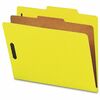 Nature Saver Letter Recycled Classification Folder - 8 1/2" - 2" Expansion - 2" Fastener Capacity for Folder - Top Tab Location - 1 Divider(s) - Yello