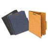 Selco Industries, Inc. Classification Folder, Ltr, 2 Div, 10x11.75, 5/PK, CL/GR/IO