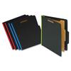 Selco Industries, Inc. Classification Folder, 1 Div, Ltr, 5/pk, BK w/RD/BE/GN