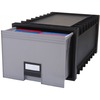 Storex Archive Files Storage Box - External Dimensions: 15.1" Width x 24.3" Depth x 11.4"Height - Media Size Supported: Letter - Heavy Duty - Stackabl