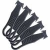 Garvey Steel Blade Plastic Handle Safety Cutter - Plastic, Steel - Black - 5 / Pack