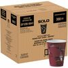 Solo Single Sided Paper Hot Cups - 12 fl oz - 300 / Carton - Maroon - Poly Paper - Hot Drink, Coffee, Tea, Cocoa