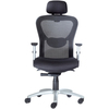 9 to 5 Seating Strata 1580 High Back Executive Chair - 26" x 22" x 51" - Polyester Lead Seat