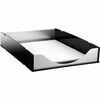 Kantek Front-loading Letter Tray - 2.3" Height x 10.3" Width x 13.5" DepthDesktop - Stackable - Aluminum - Acrylic, Aluminum - 1 Each