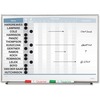 Quartet Matrix 15-employee In/Out Board - 16" Height x 23" Width - White Natural Cork Surface - Magnetic, Durable - Silver Frame - 1 Each