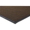 Genuine Joe Waterguard Wiper Scraper Floor Mats - Carpeted Floor, Indoor, Outdoor - 60" Length x 36" Width - Polypropylene - Brown