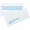 Business Source No.10 Standard Window Invoice Envelopes - Single Window - 9 1/2" Width x 4 1/2" Length - 24 lb - Self-sealing - Poly - 500 / Box - Whi