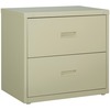 Lorell Value Lateral File - 2-Drawer - 30" x 18.6" x 28.1" - 2 x Drawer(s) for File - A4, Letter, Legal - Interlocking, Ball-bearing Suspension, Adjus