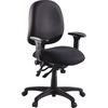 Lorell High-Performance Eronomic Task Chair - Black Seat - Black Back - Metal Frame - 5-star Base - 1 Each