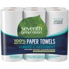 Seventh Generation 100% Recycled Paper Towels - 2 Ply - 11" x 5.40" - 140 Sheets/Roll - White - Paper - 6 / Pack