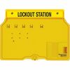 Master Lock Unfilled Padlock Lockout Station with Cover - 4 x Padlock - 12.3" Height x 16" Width x 1.8" Depth - Impact Resistant, Heat Resistant, Lock