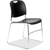 United Chair Stacking Chair - Black Fabric Seat - 2 / Carton