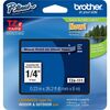 Brother P-touch TZe Laminated Tape Cartridges - 15/64" Width - Rectangle - Clear, Black - 1 Each - Water Resistant - Grease Resistant, Grime Resistant