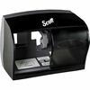 Scott Coreless Standard Roll Toilet Paper Dispenser - Coreless Dispenser - 2 x Roll - 7.6" Height x 11" Width x 6" Depth - ABS Plastic - Black - Durab