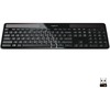 Logitech K750 Wireless Solar Keyboard for Windows, 2.4GHz Wireless with USB Unifying Receiver, Ultra-Thin, Compatible with PC, Laptop - Wireless Conne