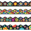 Trend Bulletin Board Trimmer Variety Pack - Brights on Black Shape - Reusable, Durable, Precut - 2.25" Width x 1872" Length - Assorted - 12 / Set