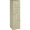 Lorell Fortress Series 22" Commercial-Grade Vertical File Cabinet - 15" x 22" x 52" - 4 x Drawer(s) for File - Letter - Lockable, Ball-bearing Suspens
