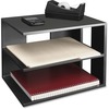 Victor 1120-5 Midnight Black Corner Shelf - 13.5" Height x 13.5" Width x 10.5" Depth - Desktop - Matte Black - Rubber, Wood - 1Each