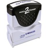 COSCO Shutter Stamp - Message Stamp - "E-MAILED" - 0.50" Impression Width - 20000 Impression(s) - Blue - Rubber, Plastic - 1 Each