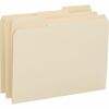 Business Source 1/3 Tab Cut Letter Recycled Top Tab File Folder - 8 1/2" x 11" - 3/4" Expansion - Top Tab Location - Assorted Position Tab Position - 