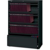 Lorell Fortress Lateral File with Roll-Out Shelf - 36" x 18.6" x 52.5" - 4 x Drawer(s) for File - A4, Letter, Legal - Interlocking, Heavy Duty, Leveli