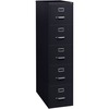 Lorell Fortress Series 26-1/2" Commercial-Grade Vertical File Cabinet - 15" x 26.5" x 61.6" - 5 x Drawer(s) for File - Letter - Vertical - Heavy Duty,