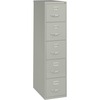 Lorell Commercial Grade Vertical File Cabinet - 5-Drawer - 15" x 26.5" x 61" - 5 x Drawer(s) for File - Letter - Vertical - Security Lock, Ball-bearin