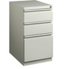 Lorell 20" Box/Box/File Mobile File Cabinet with Full-Width Pull - 15" x 20" x 27.8" - Letter - Security Lock, Recessed Handle, Ball-bearing Suspensio