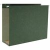 Business Source 1/5 Tab Cut Legal Recycled Hanging Folder - 8 1/2" x 14" - 3" Expansion - Standard Green - 10% Recycled - 25 / Box