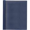 Business Source Letter Report Cover - 1/2" Folder Capacity - 8 1/2" x 11" - 100 Sheet Capacity - 3 x Prong Fastener(s) - Clear, Dark Blue - 25 / Box