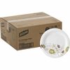 Dixie Pathways 9" Medium-weight Paper Plates by GP Pro - 125 / Pack - White - Paper Body - 8 / Carton