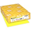 Astrobrights Color Card Stock - Lift-Off Lemon - Letter - 8 1/2" x 11" - 65 lb Basis Weight - 250 / Pack - FSC - Acid-free, Lignin-free
