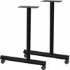 Lorell Training Table Base - Black C-leg Base - 27" Height x 22" Width - Assembly Required