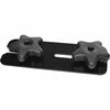 Lorell Universal Quick Align Table Connector - 6.5" Width x 2.5" Depth x 1" Height - Metal, Plastic - Black
