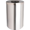 Genuine Joe 30 Gallon Stainless Steel Trash Receptacle - 30 gal Capacity - Durable, Heavy Duty - 31.5" Height x 20" Diameter - Stainless Steel - Silve