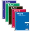 TOPS One-subject Wirebound Notebook - 70 Sheets - Wire Bound - 10 1/2" x 8" - 0.25" x 8" x 10.5" - Assorted Paper - RedCard Stock, Black, Blue, Green,
