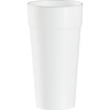 Dart 24 oz Insulated Foam Cups - 20 / Bag - Round - 25 / Carton - White - Foam - Coffee, Cappuccino, Tea, Hot Chocolate, Hot Cider, Juice, Soft Drink,