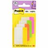 Post-it&reg; Dividing Tabs - Write-on Tab(s) - 1.50" Tab Height x 2" Tab Width - Yellow, Orange, Green, Pink Tab(s) - Durable, Repositionable, Wear Re