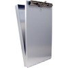 Saunders Recycled Aluminum Redi-Rite Clipboard - Top Opening - 6" x 9" - Aluminum - Silver - 1 Each