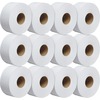 Scott JRT Jr Jumbo Roll Bath Tissue - 1 Ply - 3.55" x 2000 ft - White - Fiber - 12 / Carton