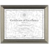 Dax Burns Group Antique-colored Certificate Frame - 11" x 8.50" Frame Size - Rectangle - Desktop - Horizontal, Vertical - 1 Each - Antique Silver