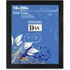 Dax Burns Group Black Wood Poster Frame - 16" x 20" x 0.75" Frame Size - Rectangle - Vertical, Horizontal - Shatter Proof, Lightweight - 1 Each - Wood