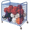 Champion Sports Full Size Lockable Ball Locker - Steel - 36" Length x 24" Width x 36" Height - Blue - 1 Each