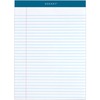 TOPS Docket Legal Rule Writing Pads - 50 Sheets - Double Stitched - 16 lb Basis Weight - 8 1/2" x 11 3/4" - 11.75" x 8.5" - White Paper - Rigid, Heavy