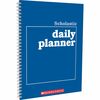 Scholastic Daily Planner - Academic - Daily, Weekly, Yearly - 8 1/2" x 11" White Sheet - Blue CoverClass Schedule - 1 Each