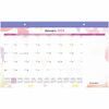 At-A-Glance WatercolorsDesk Pad Calendar - Julian Dates - Monthly - 12 Month - January 2024 - December 2024 - 1 Month Single Page Layout - 17 3/4" x 1