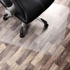 Cleartex&reg; Unomat Anti-Slip Rectangular Chair Mat Hard Floors and Carpet Tiles - 35" x 47" - Clear Rectangular Anti-Slip Polycarbonate Chair Mat fo