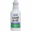 Dymon Liquid Alive Drain Maintenance - 32 fl oz (1 quart) - Pleasant Scent - 12 / Carton - Odor Neutralizer, Non-toxic, Non Alkaline - Green