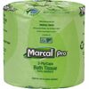 Marcal Pro 100% Recycled Bathroom Tissue - 2 Ply - 4" x 4" - 240 Sheets/Roll - White - 48 / Carton