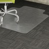 Lorell Standard Lip Low-pile Chairmat - Carpeted Floor - 48" Length x 36" Width x 0.112" Thickness - Lip Size 10" Length x 19" Width - Vinyl - Clear -